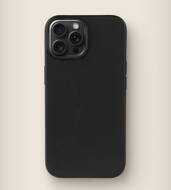 100% Clean Matte Black Phone Case