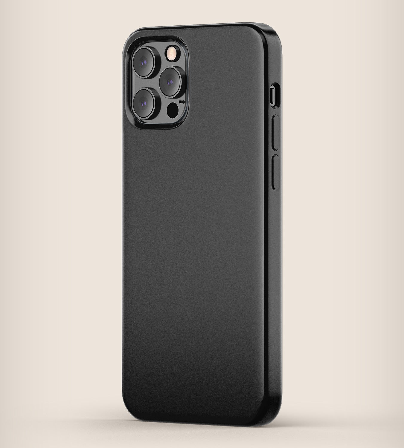 100% Clean Matte Black Phone Case