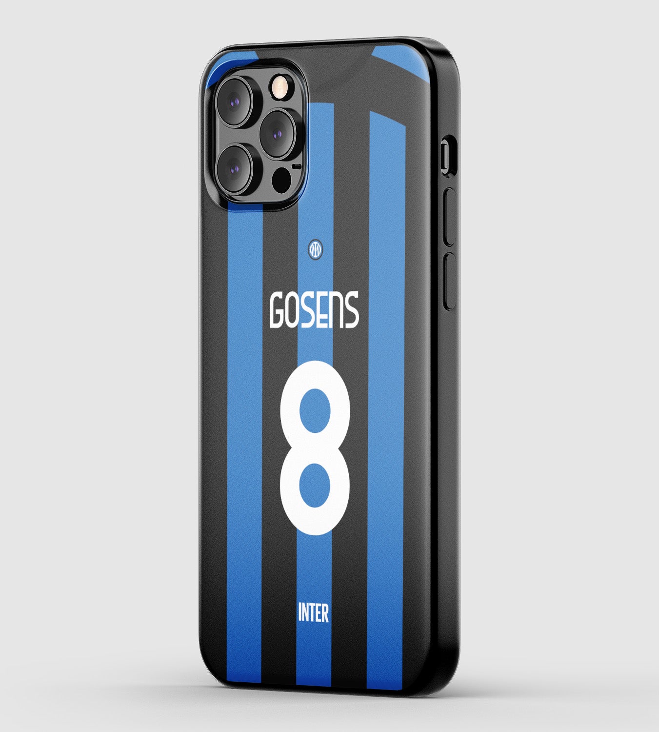 Italian football club Inter Milan phone case with customizable name and number