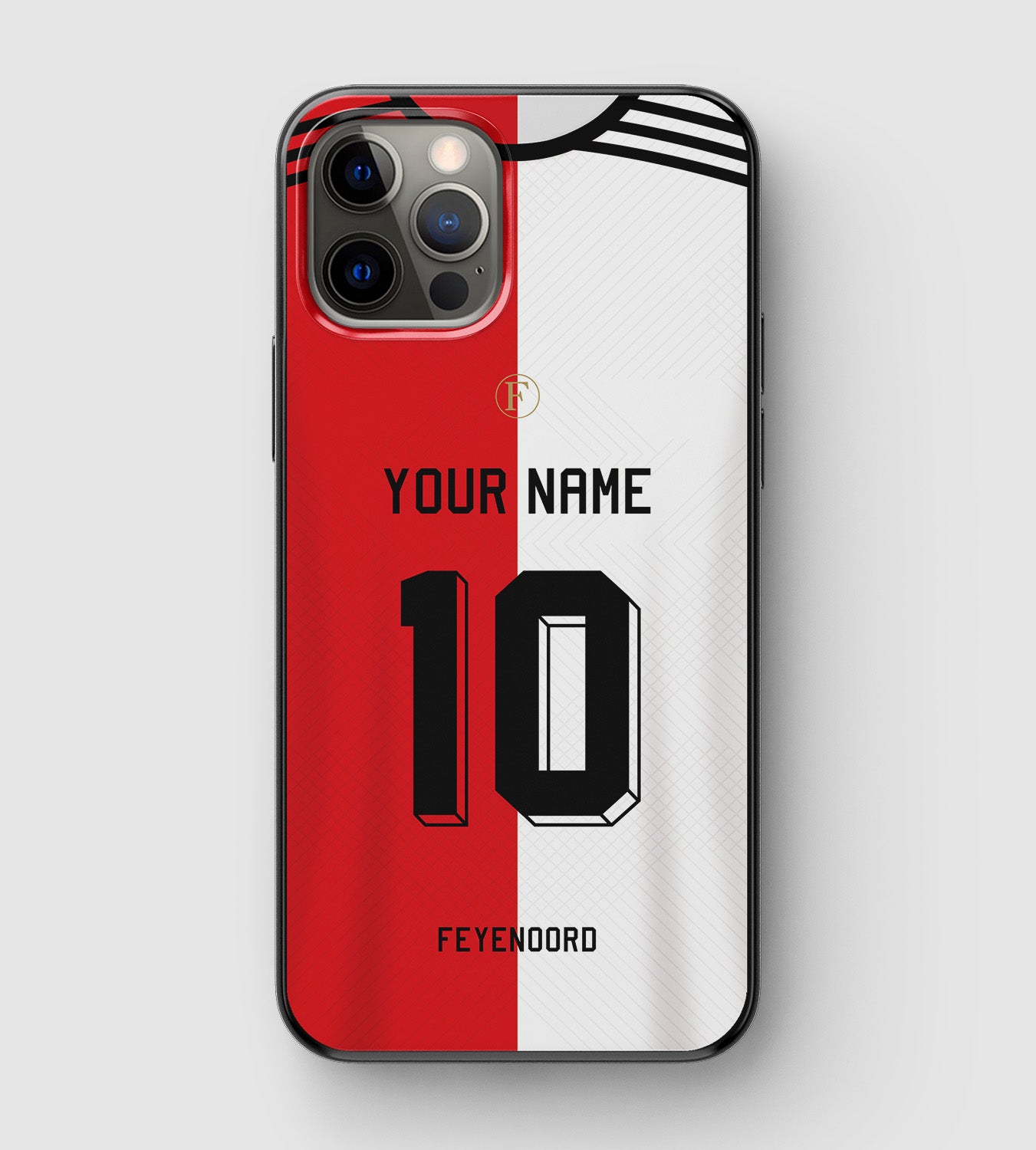 Dutch football club Feyenoord Rotterdam phone case - home design with customizable name and number